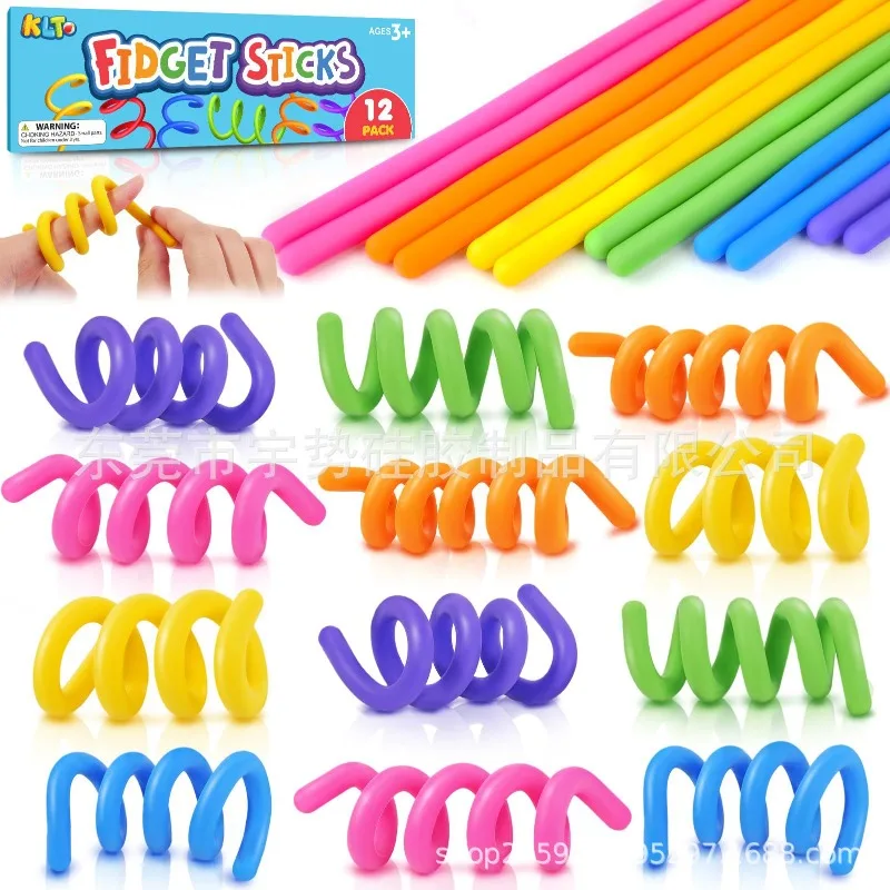 

Круглая сенсорная палочка, успокаивающая сенсорная игрушка, деформация, искажение, формирование, декомпрессионная игрушка