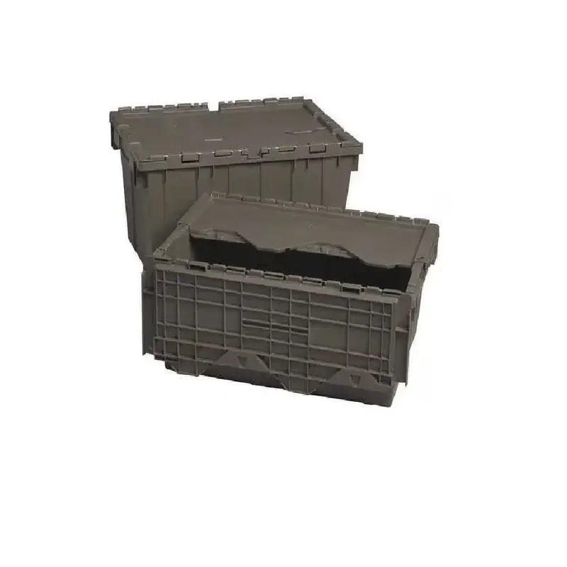 

Attached Lid Container, 8.75 gal, 19 5/8 in L, 11 5/8 in W, 7 1/2 in H, Gray, Plastic