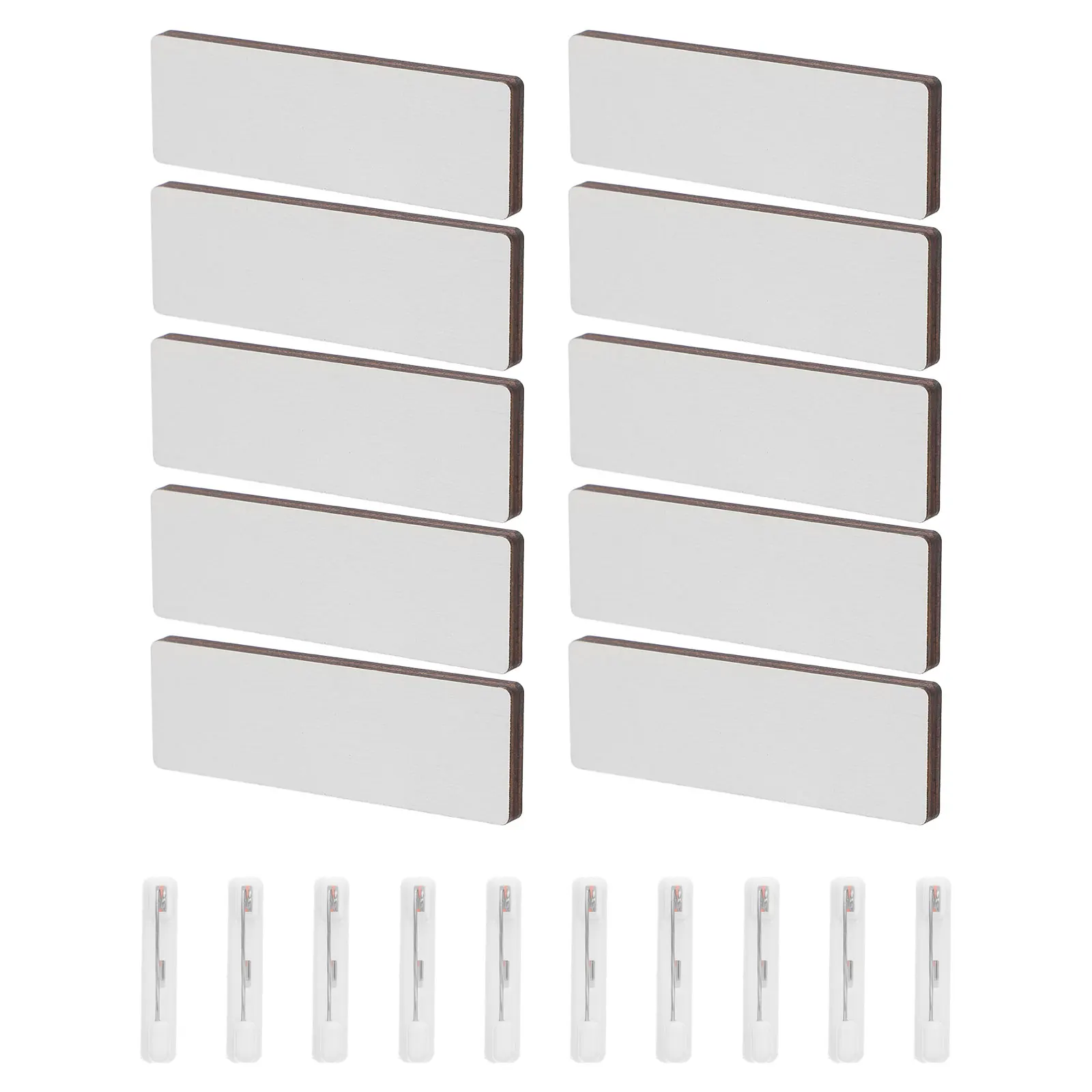 

Blank Wooden Name Badge DIY Crafts Blank Name Tags Kids Pin Clips Identification Badges Sublimation ID Blanks Student Supplies