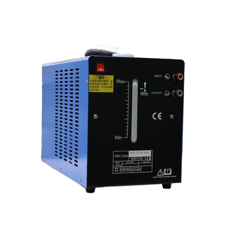 WRC-300 Mini refrigeratore d'acqua efficiente per saldatrice, design salvaspazio, raffreddamento continuo 8,5 l/m