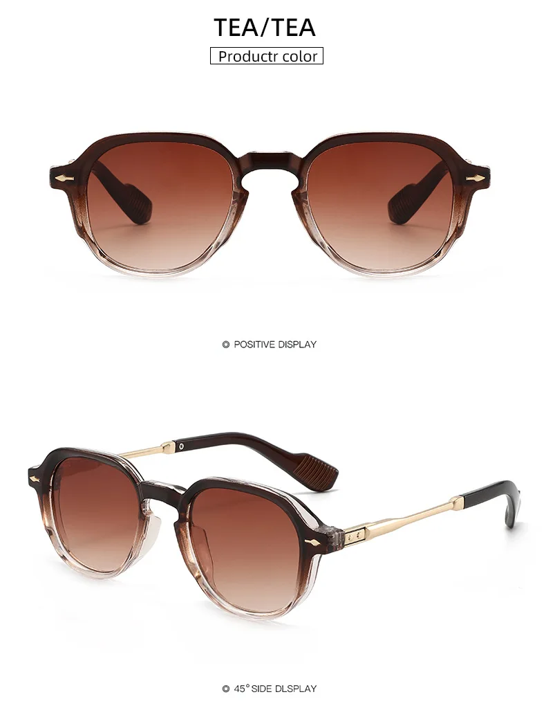 2025 Neue Farbverlauf-Sonnenbrille Unisex Mode Retro UV-Schutz Brillen Vielseitige Outdoor-Eyewear – Detail 18