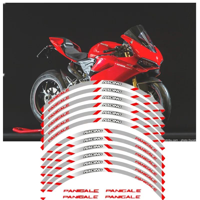 For DUCATI PANIGALE 1199 S 899 1299 S R 959 Motorcycle Parts Contour Wheel Decoration Decal Sticker - 3