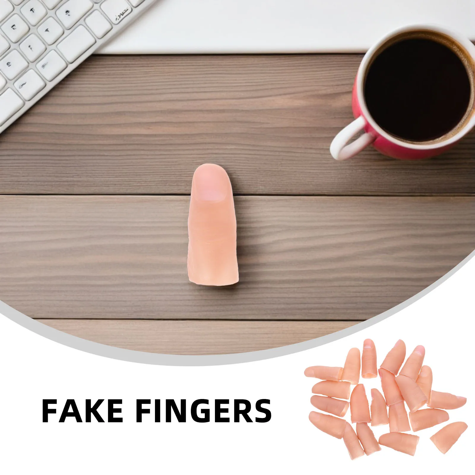 

20pcs Fake Realistic Magician Accessories Soft Large Thumb Prop Small Sizes Party Tricks Fake Fingers Magician Props Toys