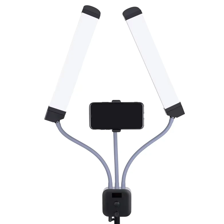 

Multi-Functionals 40W Bi-Color Flexibles Double Arms LED Fill Light for Eyelash Extensions Photographys and Tattoo Lightings