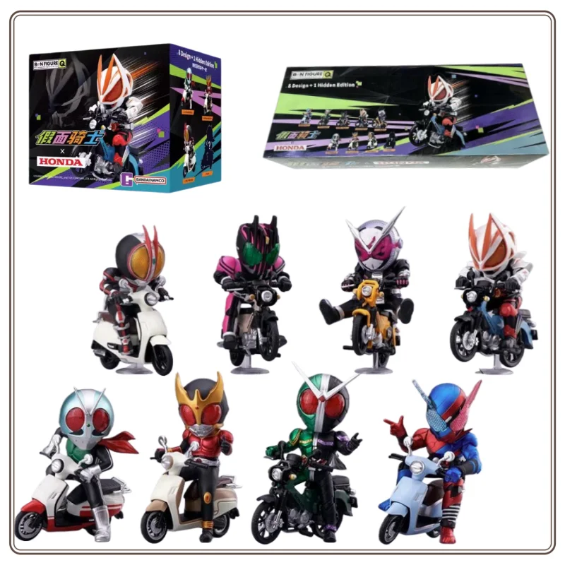 

BANDAI BNFIGURE Q Series Kamen Rider X HONDA слепая коробка шарнирная подвижная фигурка модель орнамент аниме периферийная игрушка в подарок на складе