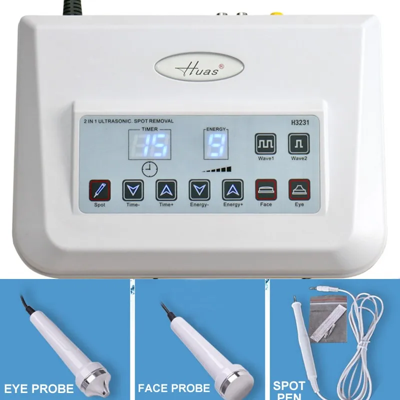 3 In 1 Ultrasonic Facial Machine Ultrasonic Tattoo Facial Tag Wart Mole Freckle Removal Beauty Micro Plasma Freckle Removal Pen