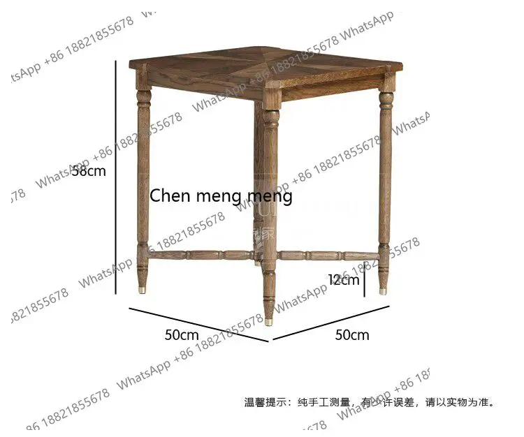American solid wood side table, modern simple small apartment, sofa corner, bedside table, living room