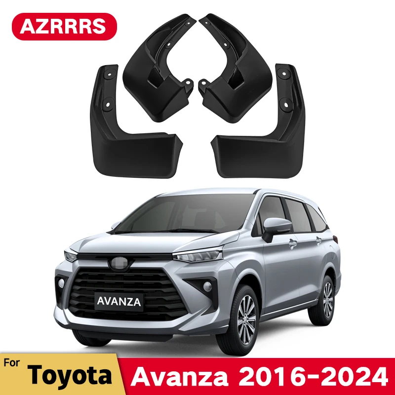 Car Fender  Mud Flaps For Toyota Avanza 2016 2017 2018 2023 2024 Splash Guards MudFlaps Front Rear Mudguards  Auto Accessories