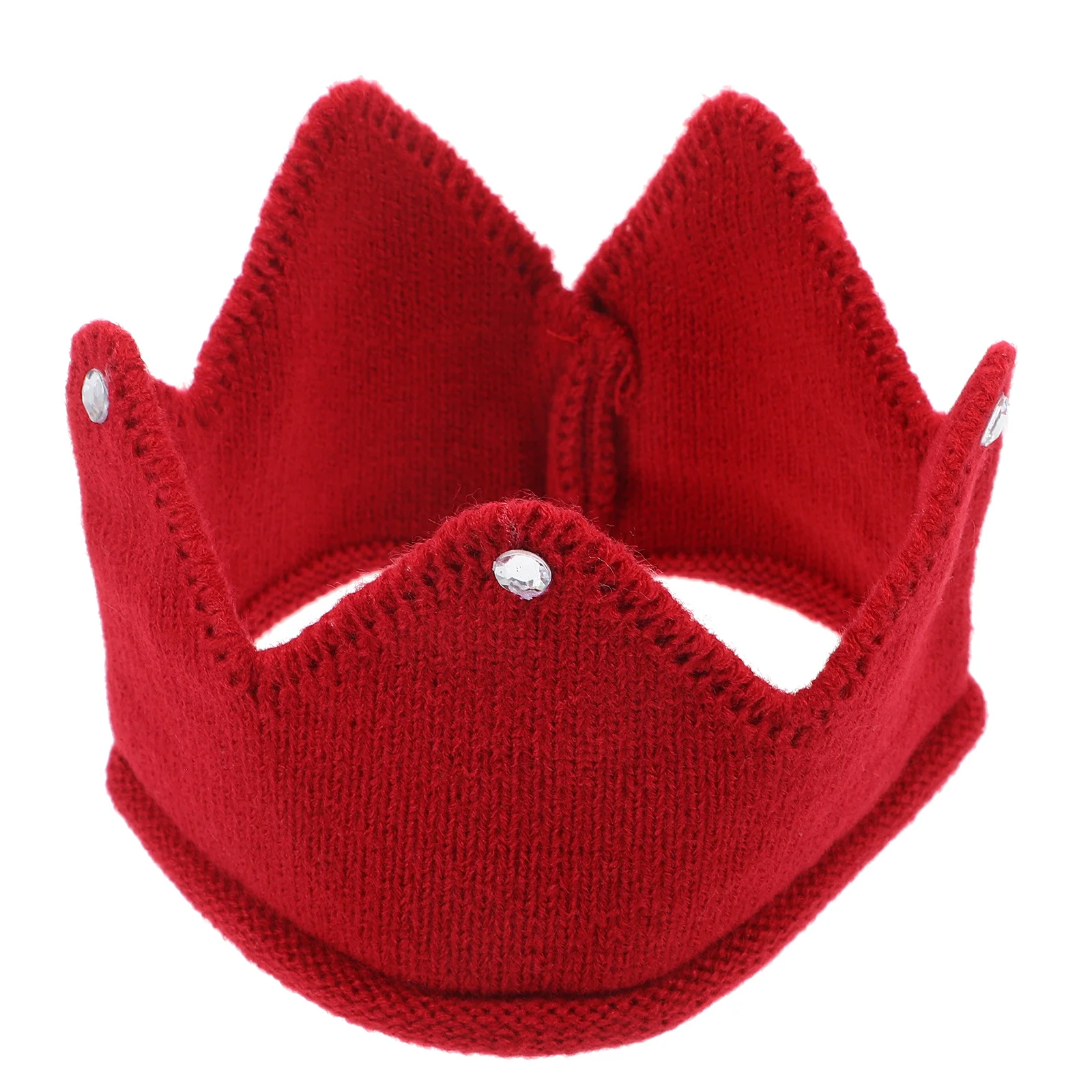 

Children For Knitting Crown Hat Birthday Party Kids Baby Knit Crown Hat Toddler Girl Decorative Accessory