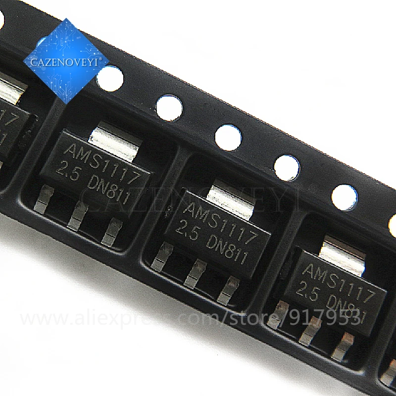 50pcs/lot AMS1117-2.5 LM1117 SOT-223 2.5V Linear Regulator In Stock