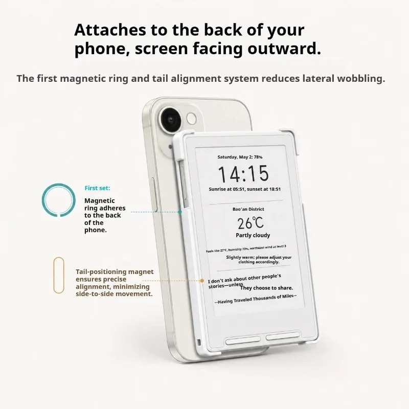 For XTEINK X3 e-ink reader protective case plastic material magnetic all inclusive 3D printed minimalist design protective case