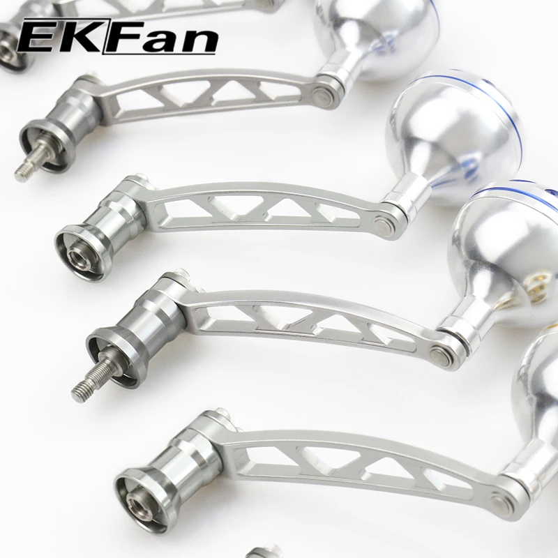 EKfan 83MM CNC Aluminum Screw-in Spinning Fishing Reel power handle for DAI/SHI Replacement Upgrade handle Fishing gear accessor