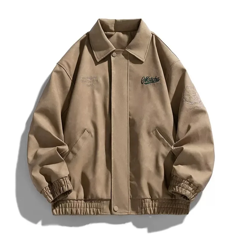 Autumn and Spring New Fashion Trend American Vintage Street Workwear Jacket Men's Casual Loose Sports High Quality Outerwear