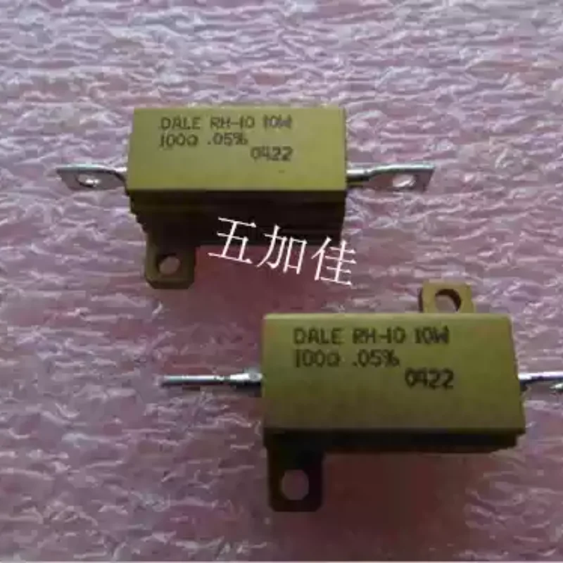 3-10pcs RH-10 10W 100 Ω 100R 0.05% brand new imported aluminum shell resistor