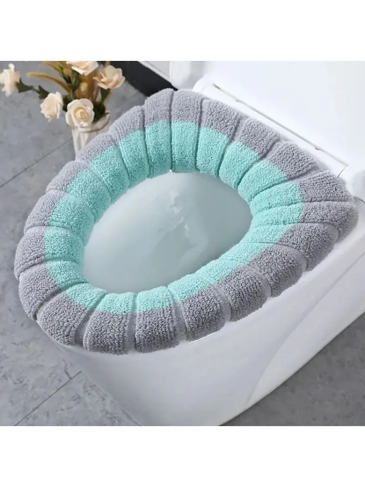 1 stücke Dicker Bad Wc Sitz Abdeckung Pads Weichen Bequemen Wc Sitz Kissen Abdeckung Dehnbar Wc Sitz Wärmer Einfach Inst