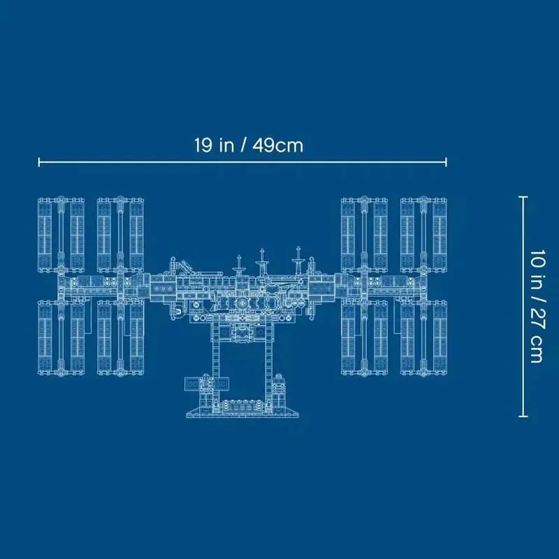 864 PCS  International Space Station Building Blocks Bricks 21321 60004 Shuttle Astronaut Toy Birthday Christmas Gift Compatible