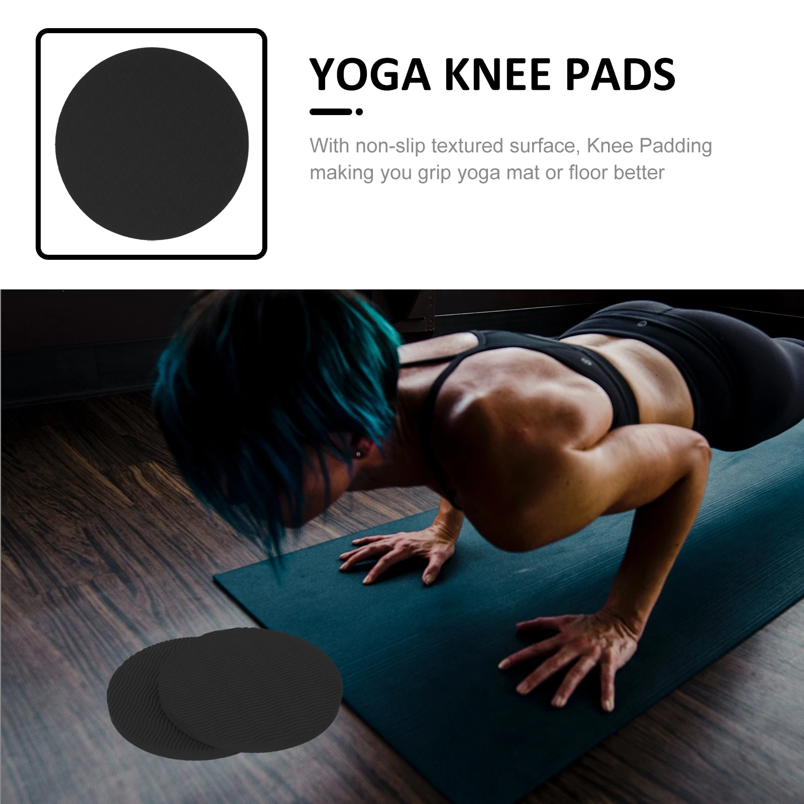 

Household Yoga Kneeling Pad Pair Cushion Support Durable Anti-Slip Joint Protection For Exercise Gardening Floor Mat Kneeler