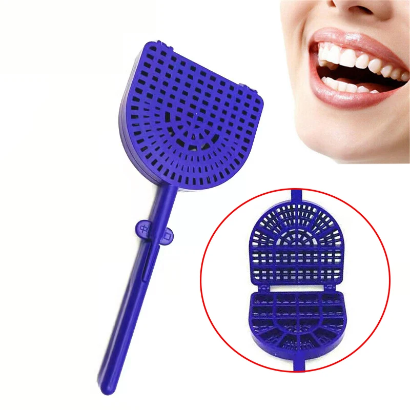 1PC Dental Tooth Washing Racket Porcelain Dental Veneers Materials for Cleaning Denture Tray Polishing Plate