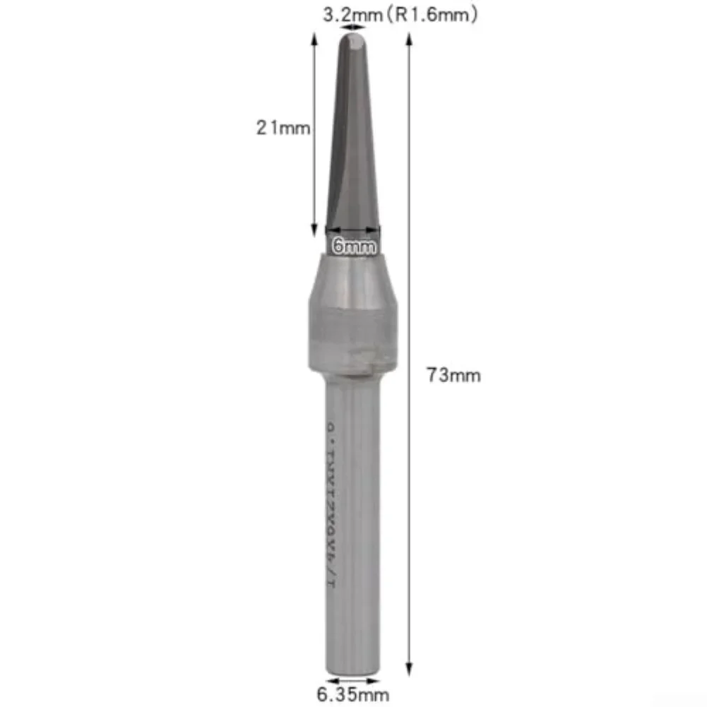 

Прецизионный фрезерный станок TCT V-образный инструмент для гибки дерева, металла, деревообрабатывающий фрезерный станок, диаметр 73 мм, 635 мм, хвостовик 1275 мм