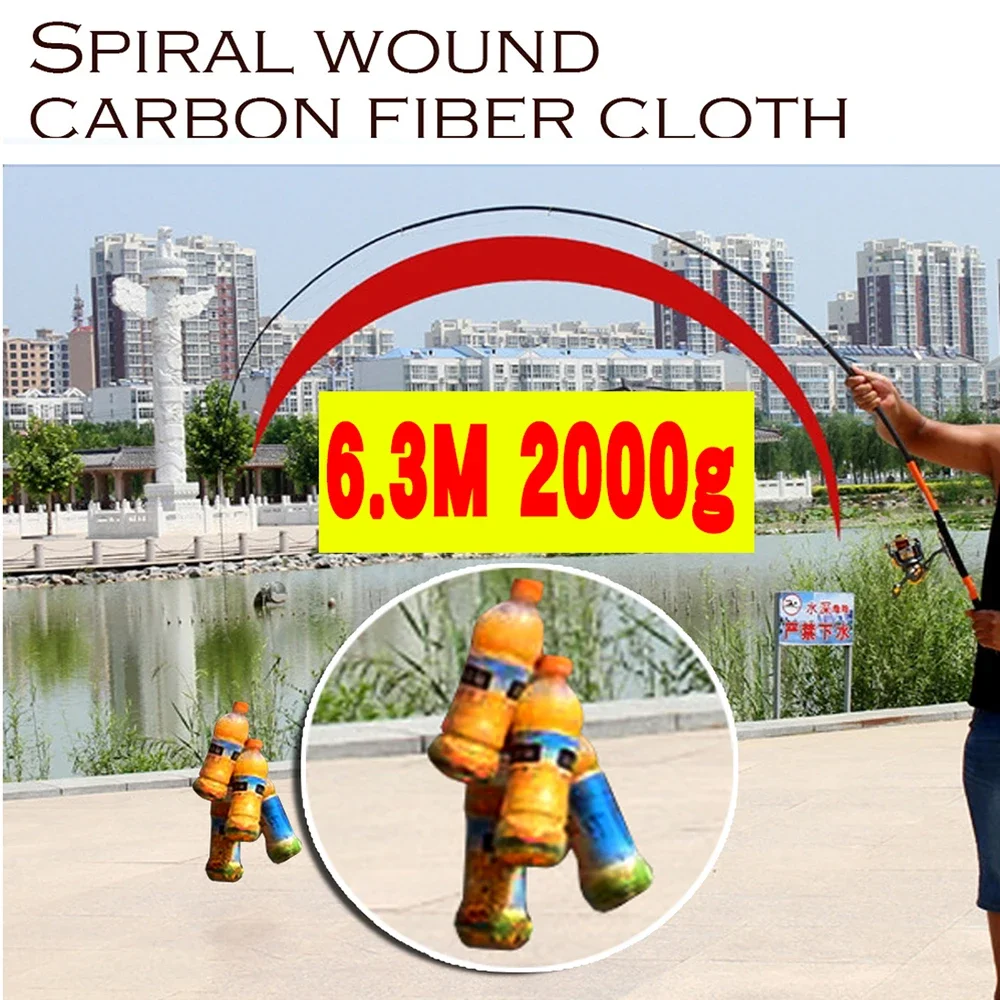 GHOTDA caña telescópica fibra carbono feeder 2,7-6,3m - imagen 5