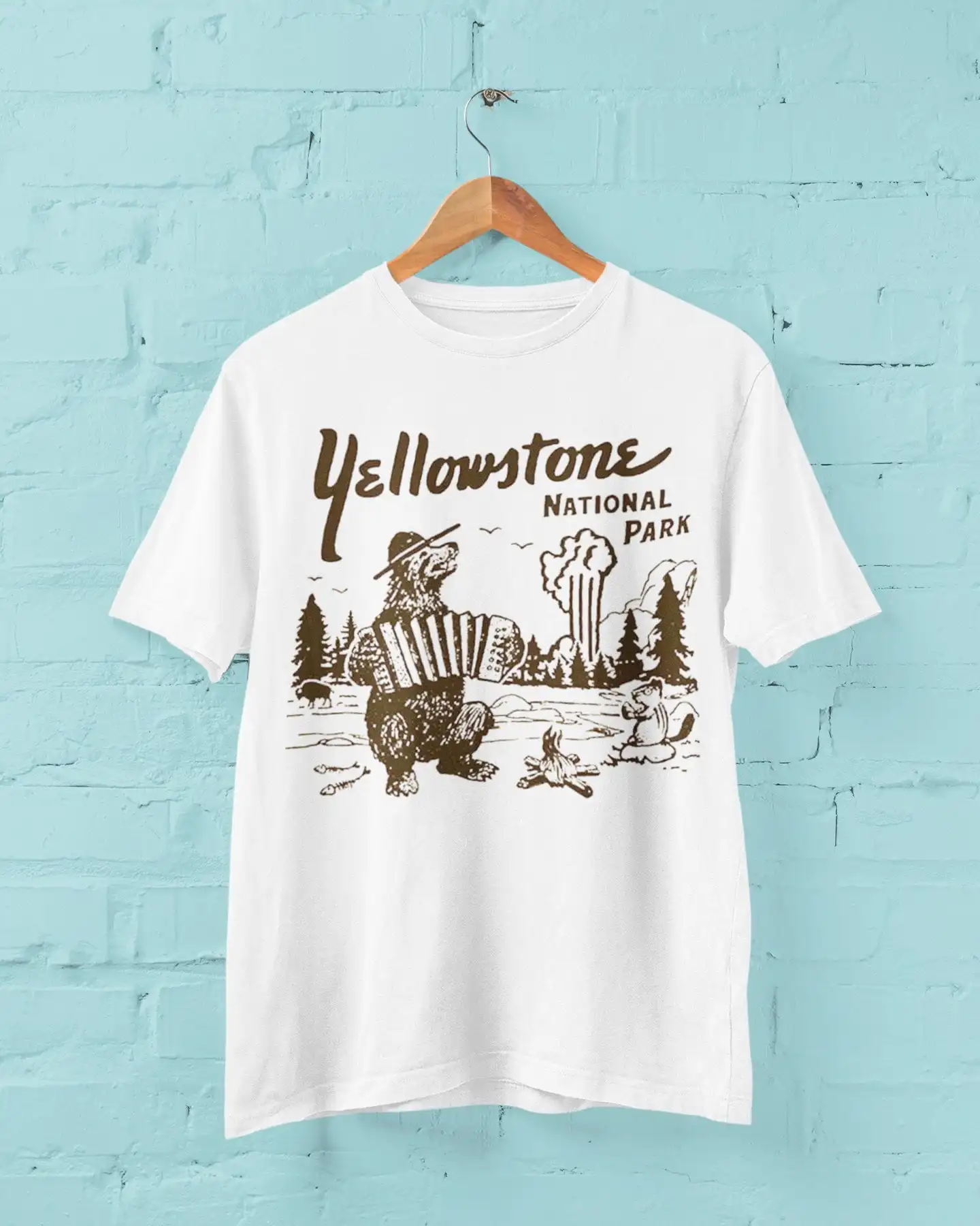 Yellowstone National Parks T Shirt Retro Vintage Birthday Design For Friend