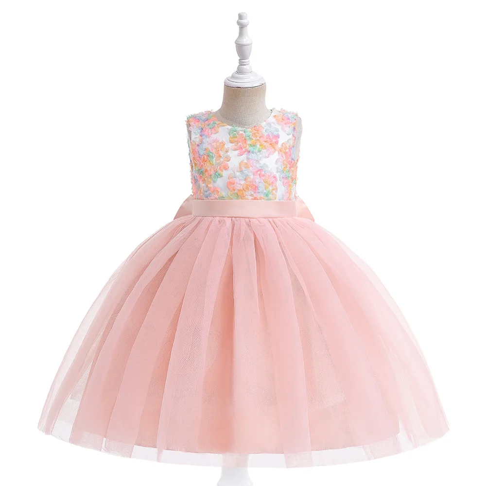 

Flower Girls Party Dresses For Kids Princess Birthday Wedding Dress Tulle Girl Pageant Formal Evening Vestidos Children Clothes