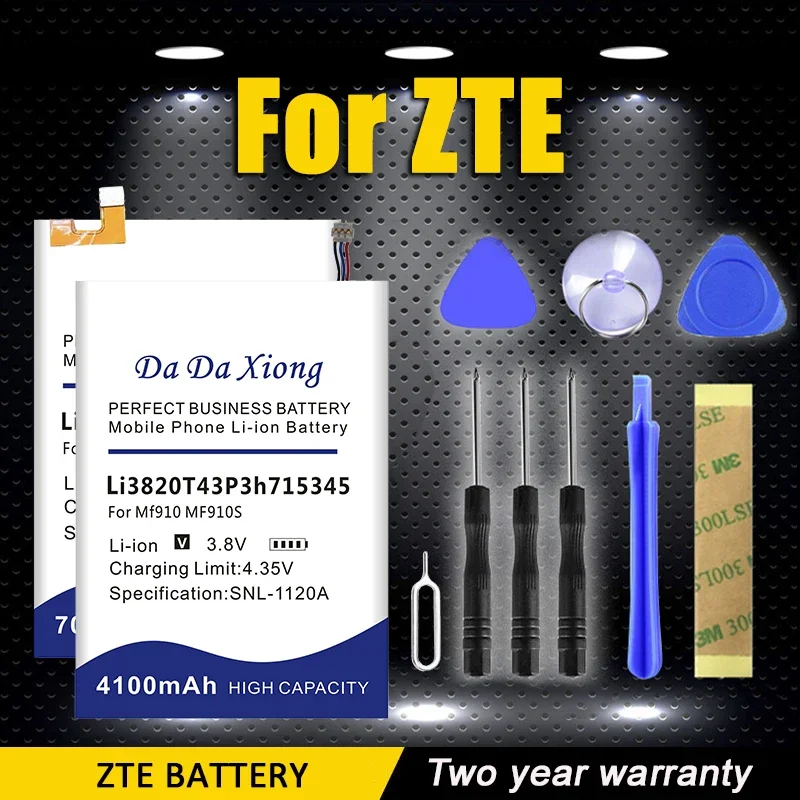 Battery For ZTE Blade AXON Red A2 A3 X3S L4 A5 L2 V7 L8 9 S Z17S Fle A610 Magic6 MF910 A2019 NX659J NX609J Nx669J Pro Plus Lite