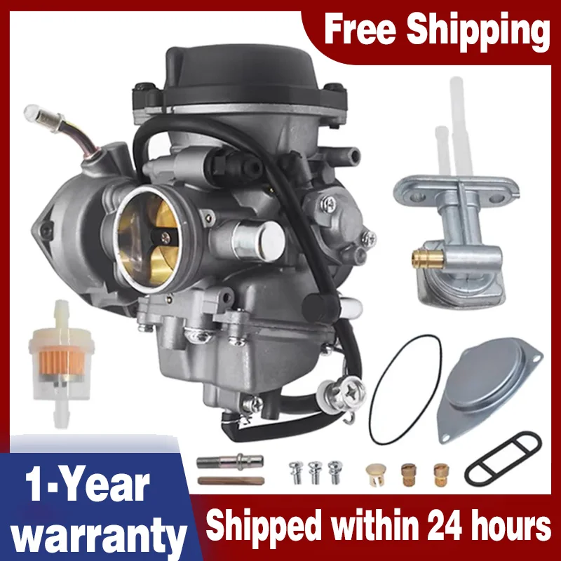 PD36J Carburetor 36mm For Suzuki LTZ400 ATV Carb For DVK400 Kodiak 400YFM 400 R​aptor400 2003-2007 With Fuel Valve Petcock