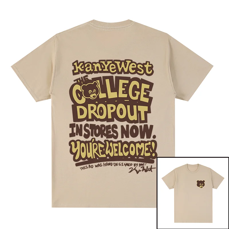 

Kanye West T-shirt Vintage Cotton Harajuku High Street Hip Hop Rap Funny Meme Men T shirt New TEE TSHIRT Womens Tops Unisex