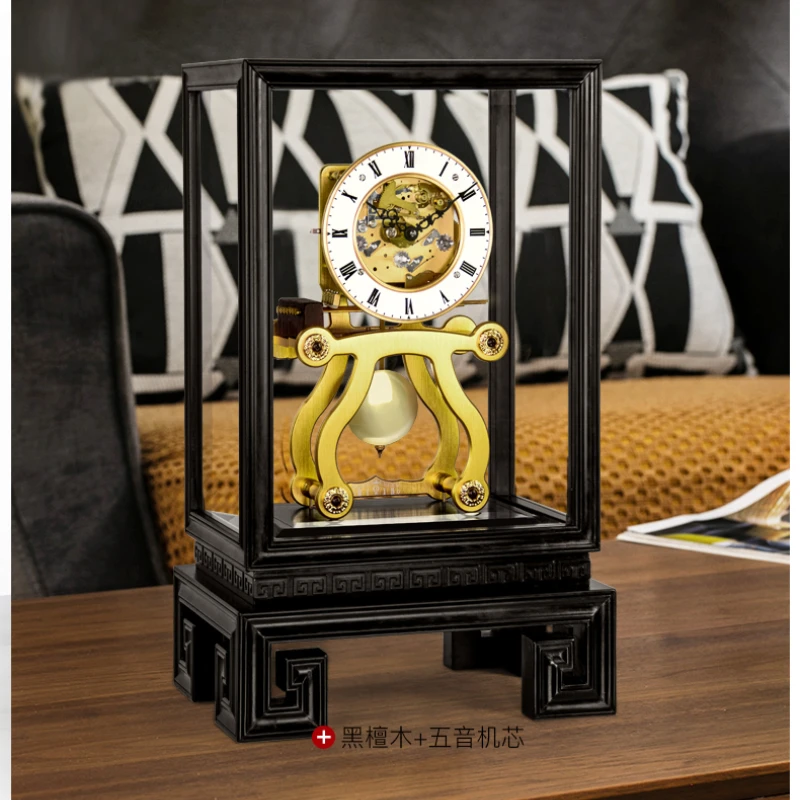 Marine Clock Creative Living Room Mechanical Clock Table Top Decoration Collection Grasshopper Clock Ebony Table Clock