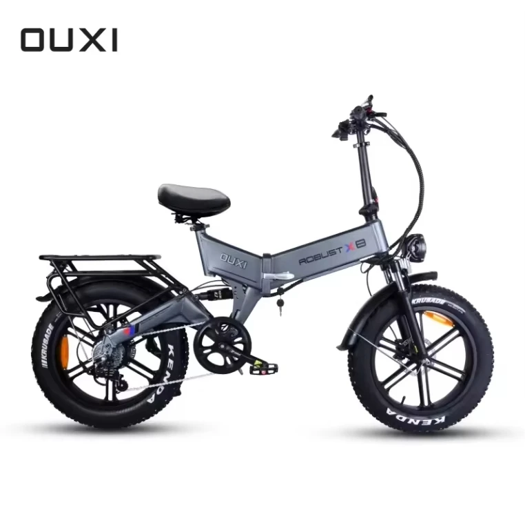 2024 EU Warehouse 48V Electric Bike 1000W Fatbike Electric Mountain Folding Bike Full Suspension Ebike