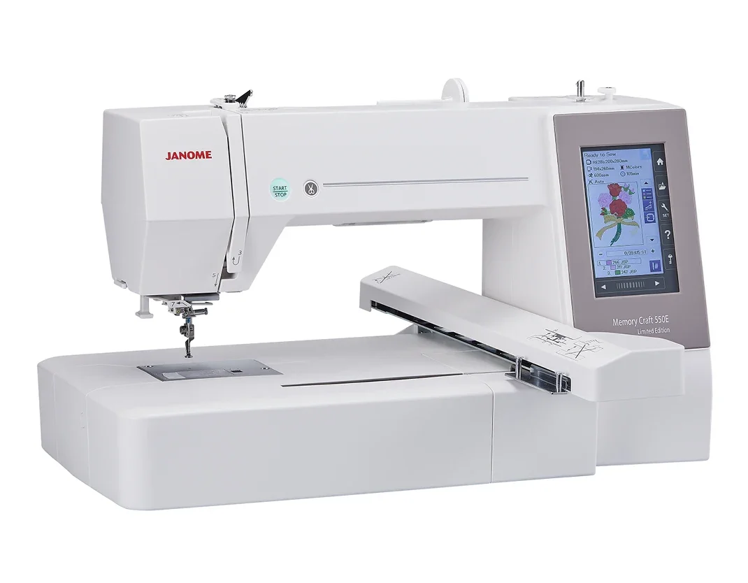 Newly/Best Janome-Memory Craft 550E Embroidery machine