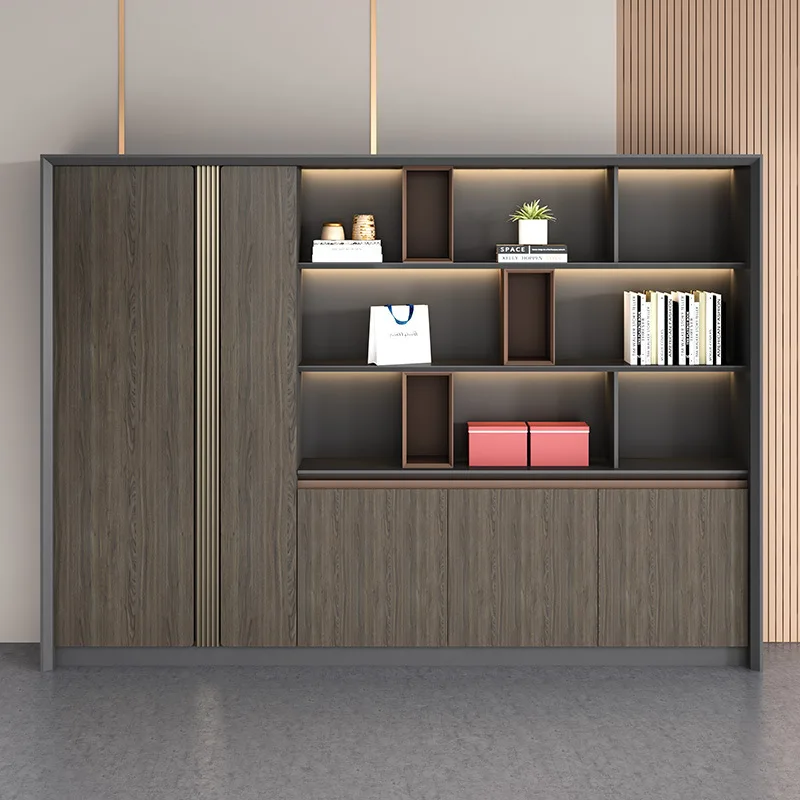 YJQ office file cabinet with lock storage modern bookcase background file cabinet