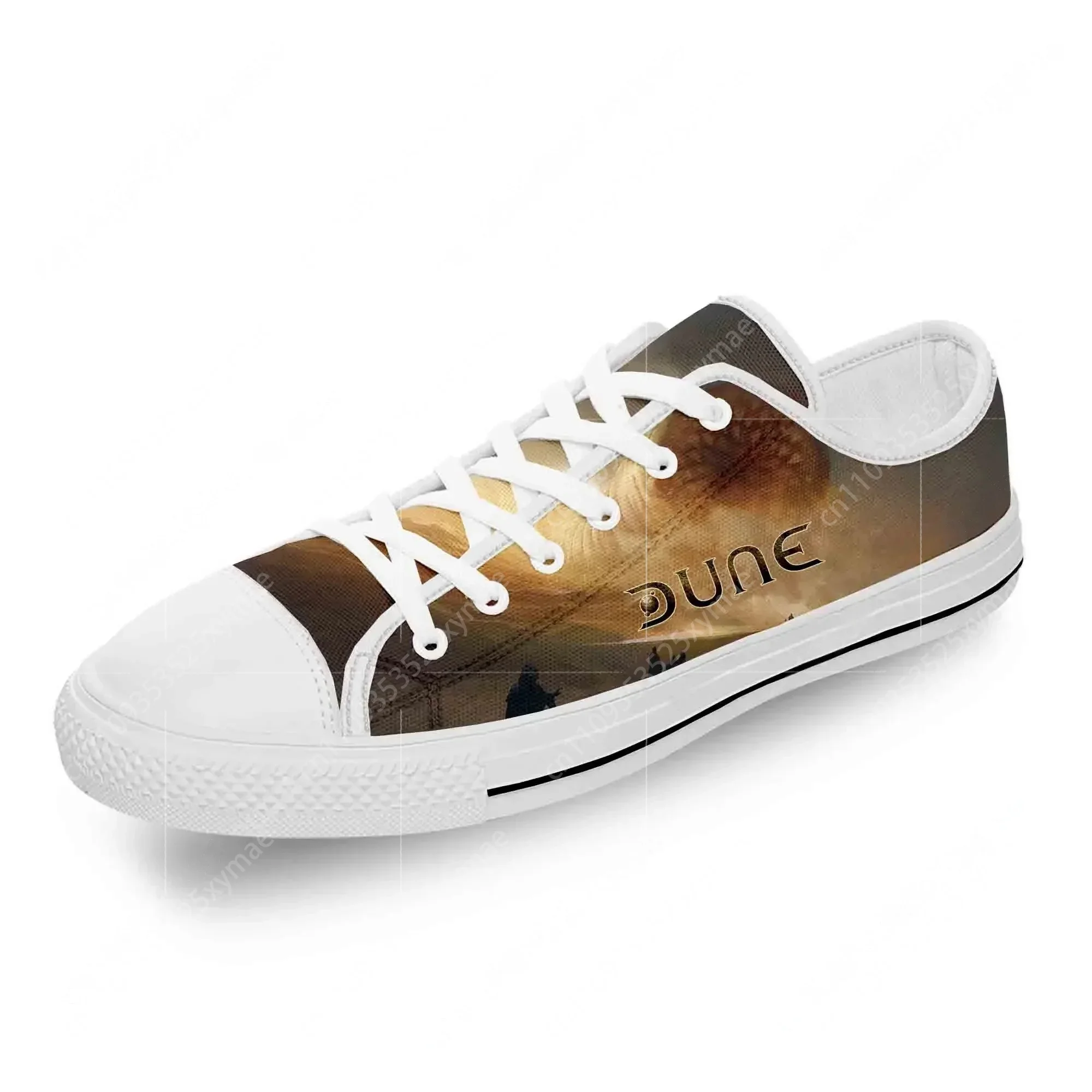 

Dune Frank Herbert Science Fiction White Cloth Fashion 3D Print Low Top Canvas Shoes Men Women Lightweight Breathable Sneakers