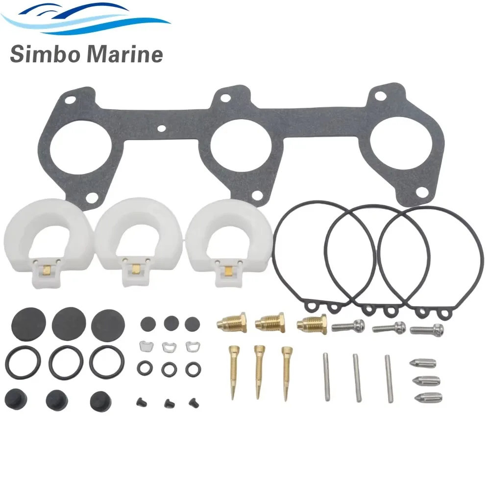 6H3-W0093 Carburetor Repair Kit For Yamaha 2 Stroke 60HP 70HP Outboard Motor 6H3-W0093-00 6H3-W0093-01 6H3-W0093-02 6H3-W0093-03