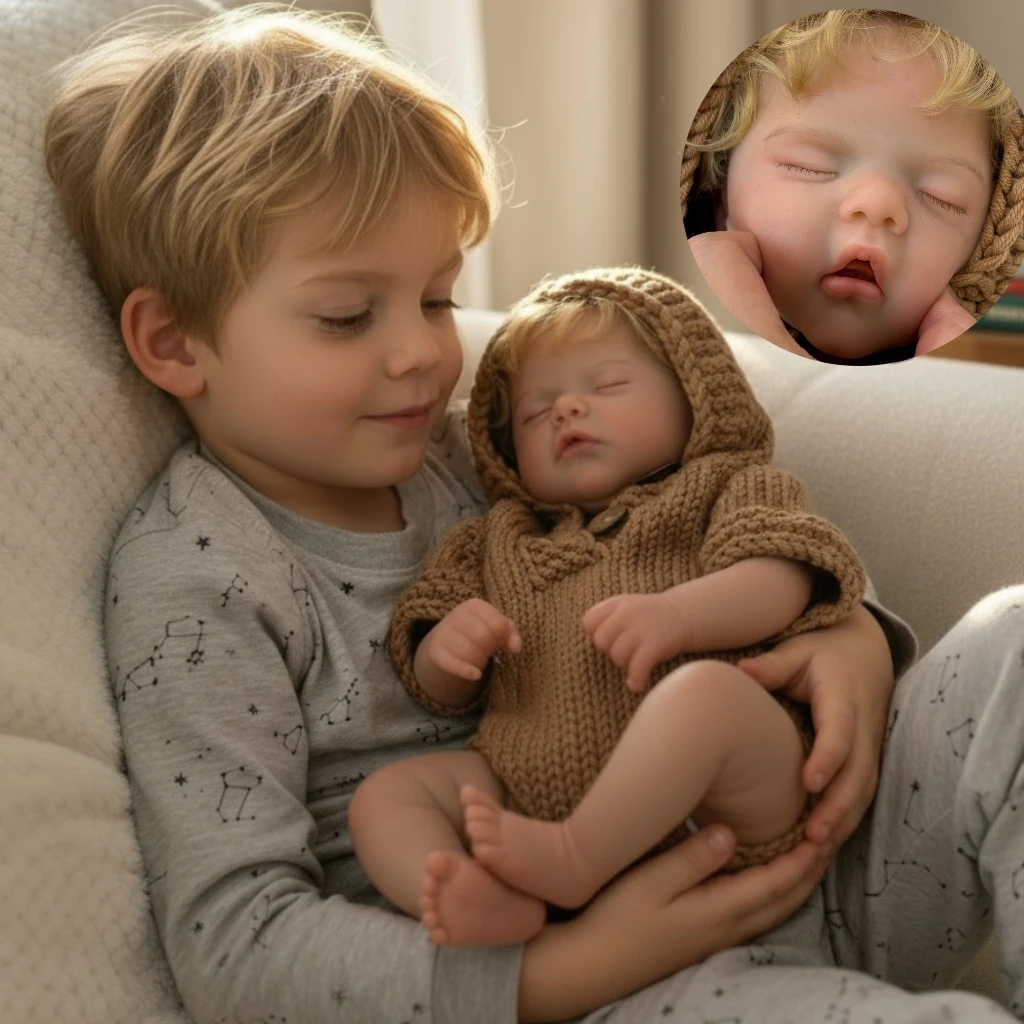 18 بوصة Realista Bebe Reborn de Silicona Sam النوم سيليكون تولد من جديد الصبي لمسة ناعمة الأطفال هدية عيد ميلاد