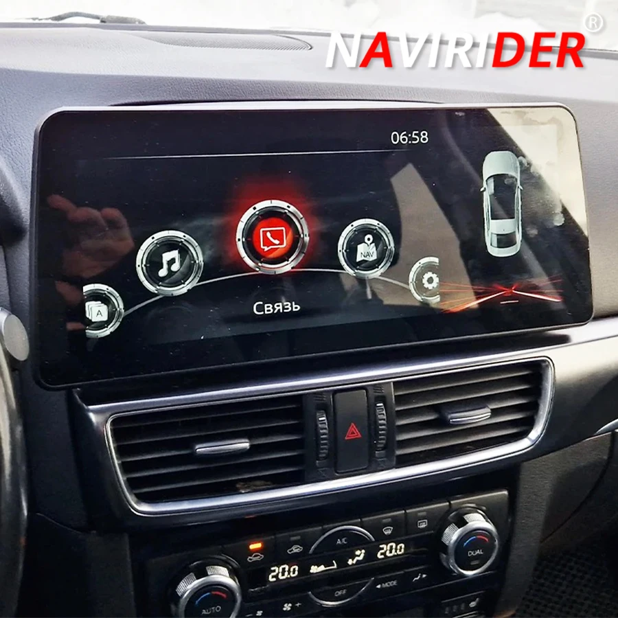 Yes 12.3INCH Keep OEM For Mazda CX-5 2013-2016 Android14 Car Stereo Car Radio Touch Radio Player Car GPS Navigation Video Player
