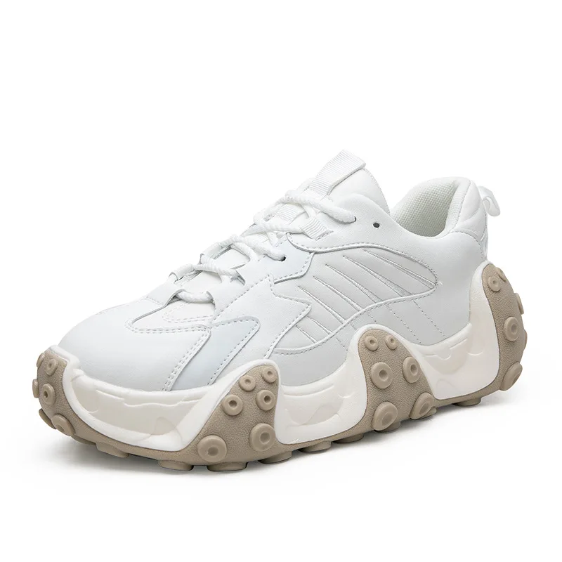 New Fashion Ladies Casual Shoes Platform Shoes Ladies Dad Sneakers Ladies White Sneakers Comfortable Height-increasing Shoes New