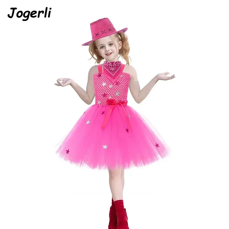 فستان الأميرة الشبكي لعيد الميلاد والهالوين من Jogerli، ملابس لعب الأدوار للأطفال، بدلة فتاة #5