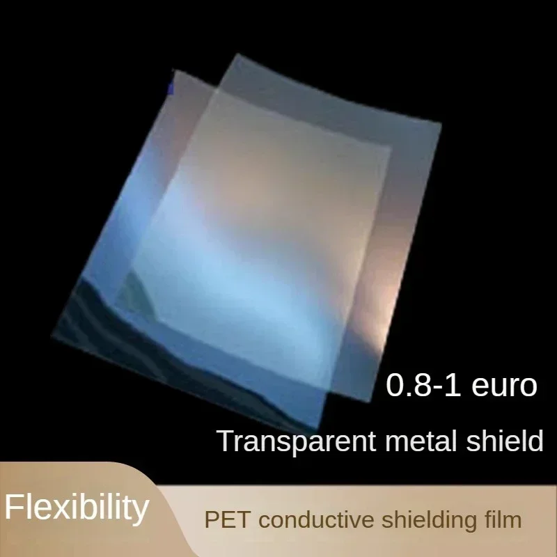 Película conductora de blindaje transparente ITO de 240x190mm/sustrato conductor flexible ITO de baja resistencia cuadrada