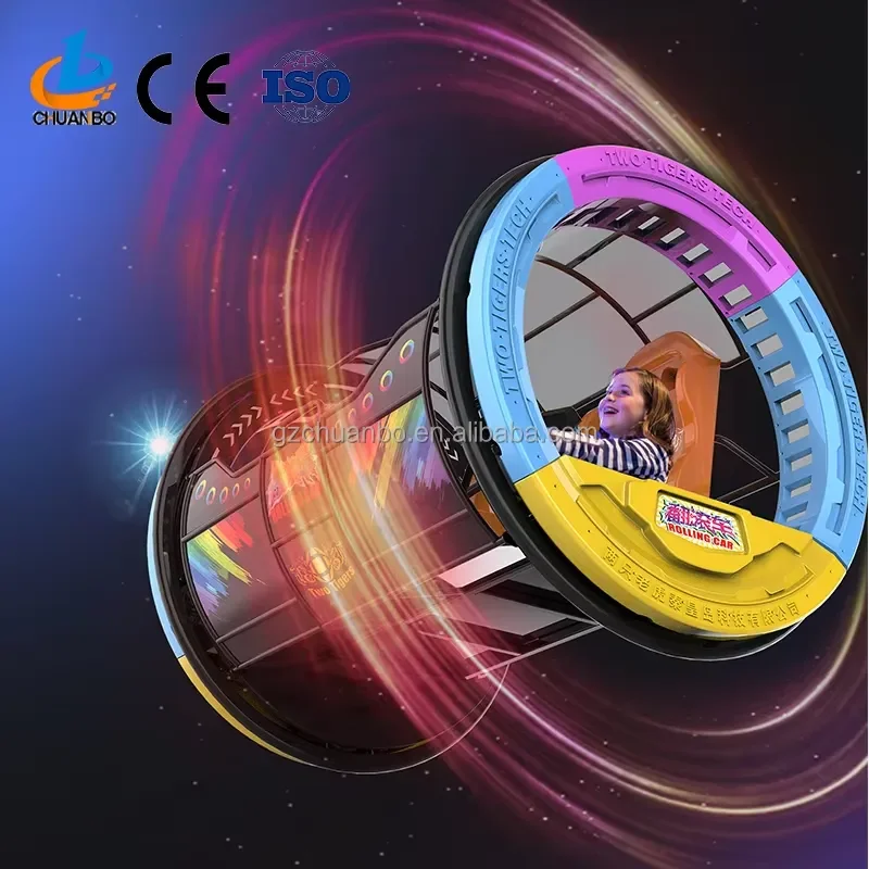 2026Hot ChuanBo OEM ODM China Happy Kids Indoor Game Machine Rolling Cars for Adventure Park School Airport Home Use CE
