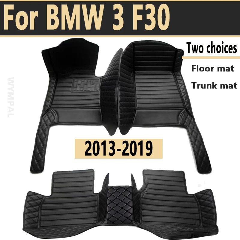 Car Floor Mats For BMW 3 F30 325i 330i 320i 318i Five Doors 2013 2014 15 16 17 18 19 Foot Pads Carpet Cover Interior Accessories