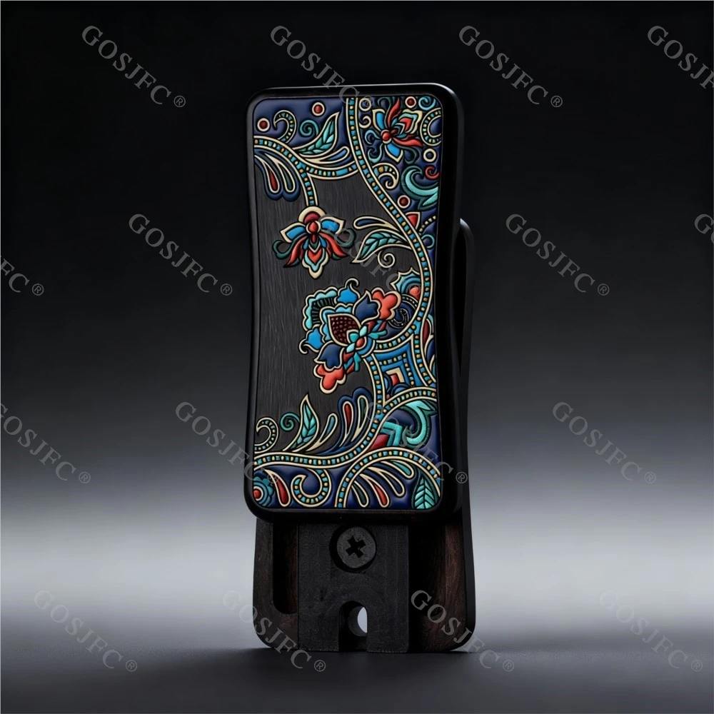 Wood & Flower Push Slider EDC Wood Fidget Toys Antistress For Adult Stress Relief Toy Original Designs Anxiety Relief Gadgets