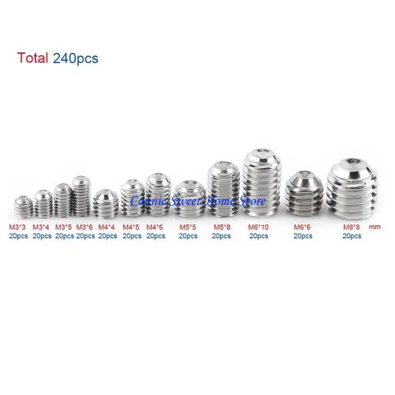 

LXAF модернизирует винты с шестигранной головкой, винты с шестигранной головкой, набор винтов для ремонта дома, 240 шт., для