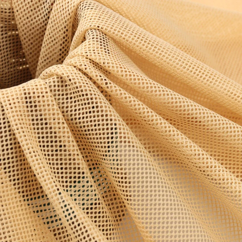 155x45cm 2x2 Low-stretch Mesh Fabric for Sewing Mosquito Net Curtain T-shirt Sportswear Knitted Lining Fabric Cloth Accessories