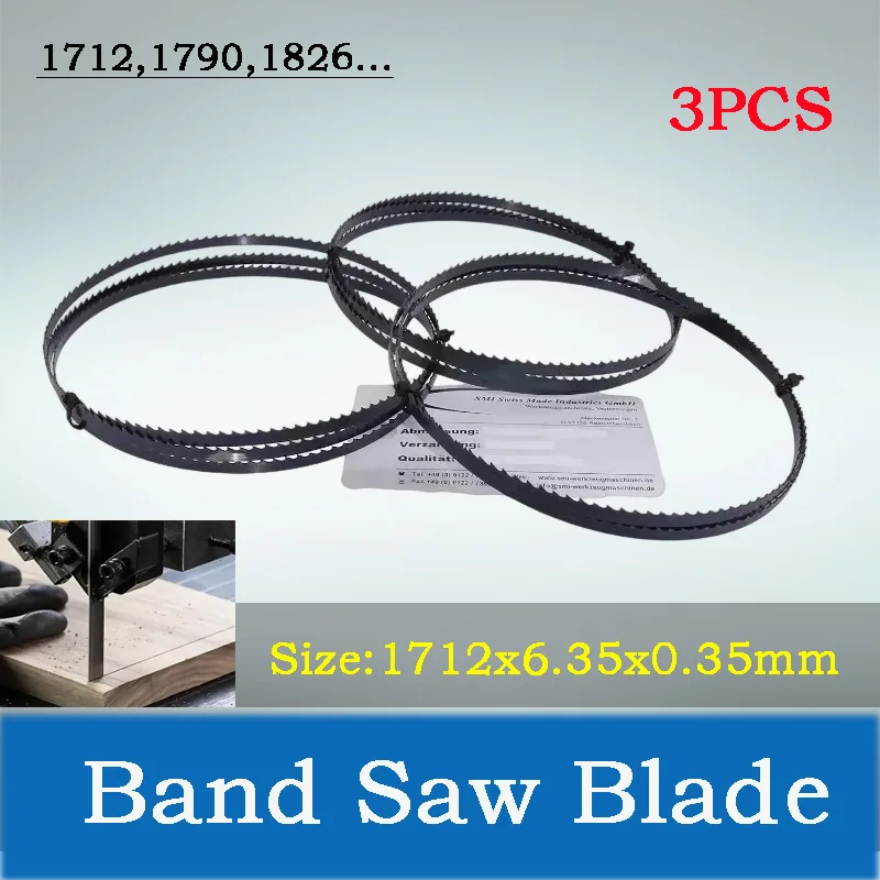 3pcs 1712 1790 1826 Band Saw Blades 1712 0.35mm 6 10 14TPI for Metabo BAS 260 Swift BAS 261 Precision Wood Plastics Curved