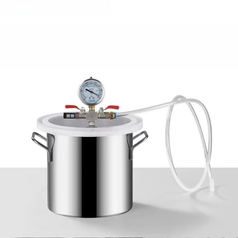 Epoxy container pumping machine, mold and bubble removal bucket, resin silicone, vacuum sealed bucket