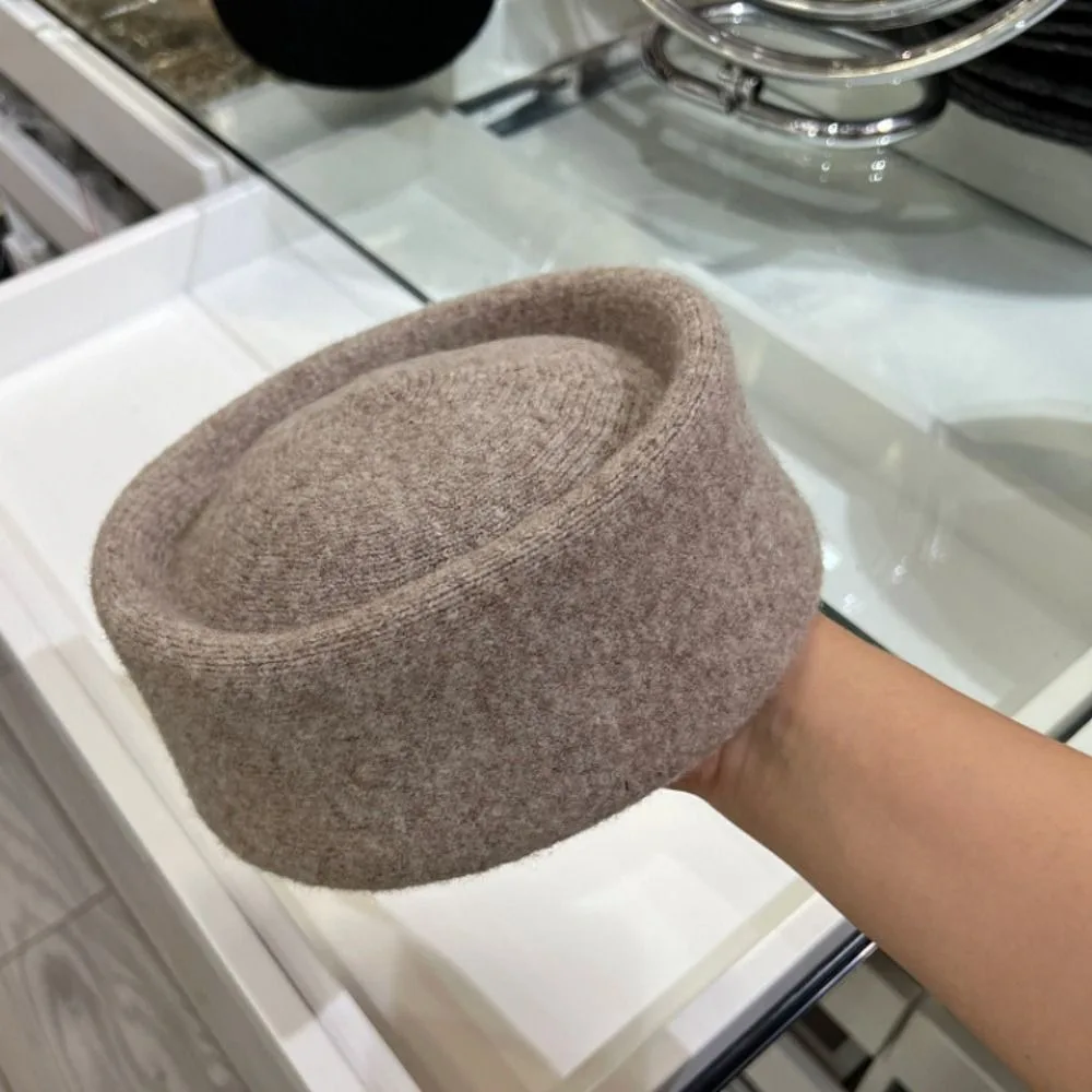 Uniform Stewardess Hat French Style Pillbox Hat Fedoras Elegant Beret Hat Solid Color Teardrop Fedora Hat Live Show