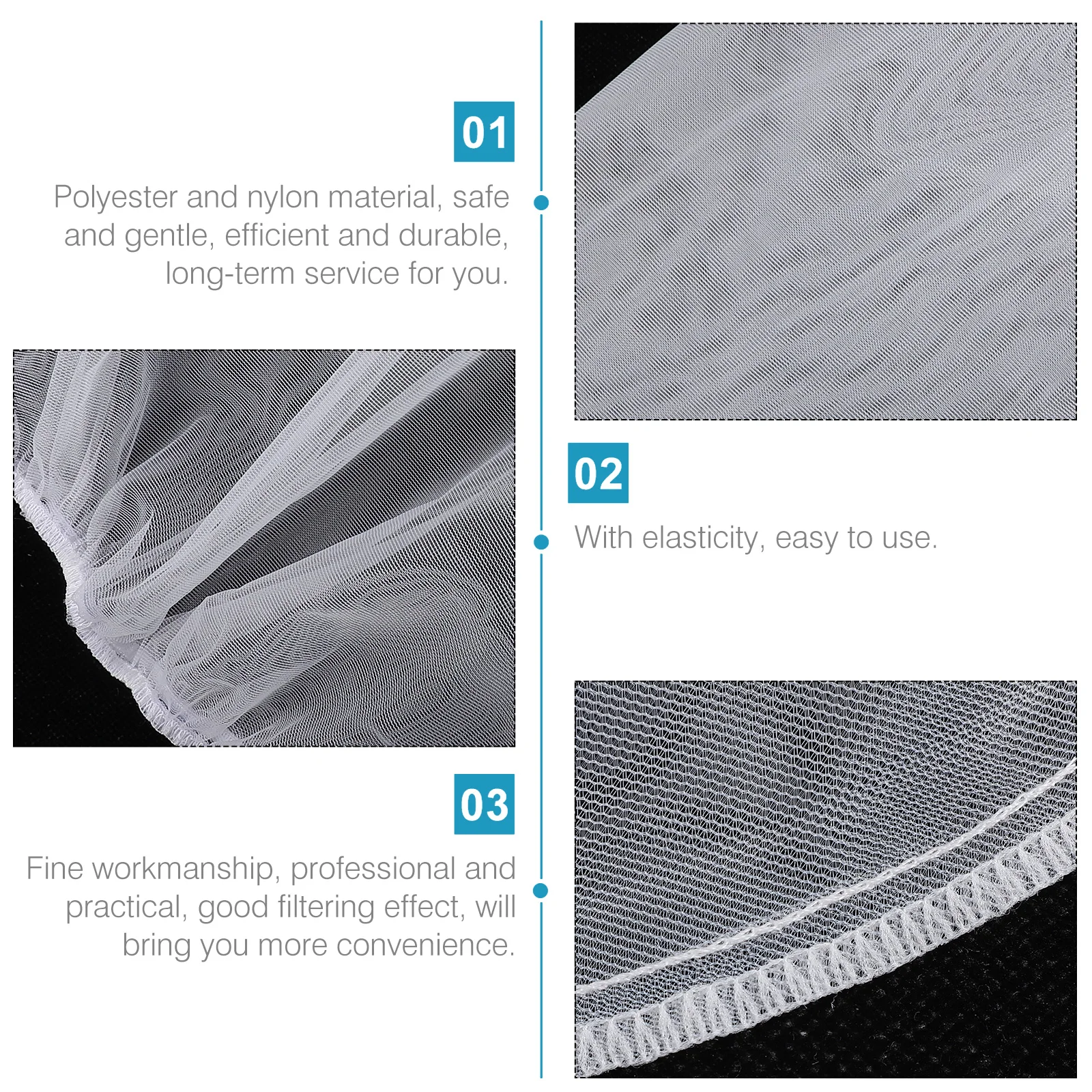 

10 Pcs Filter Paint Bag for Oil Compression Painting Drawstring White Strainers