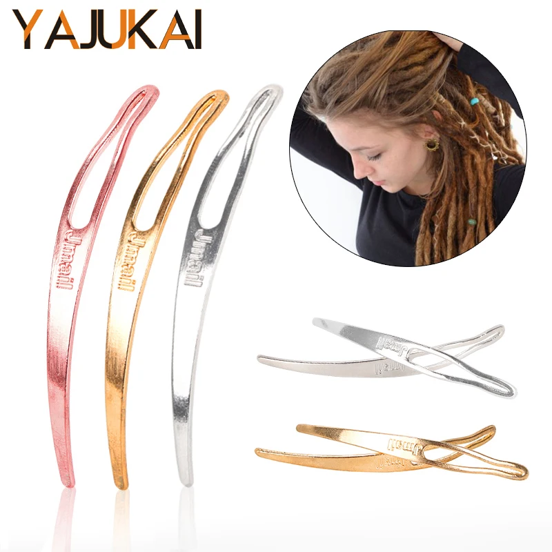 Yajukai Dreadlock Needle Hair Extension Tools Crochet Hook For Dreadlocks Interlocking Tools Silver Blonde Easy Locking Needle